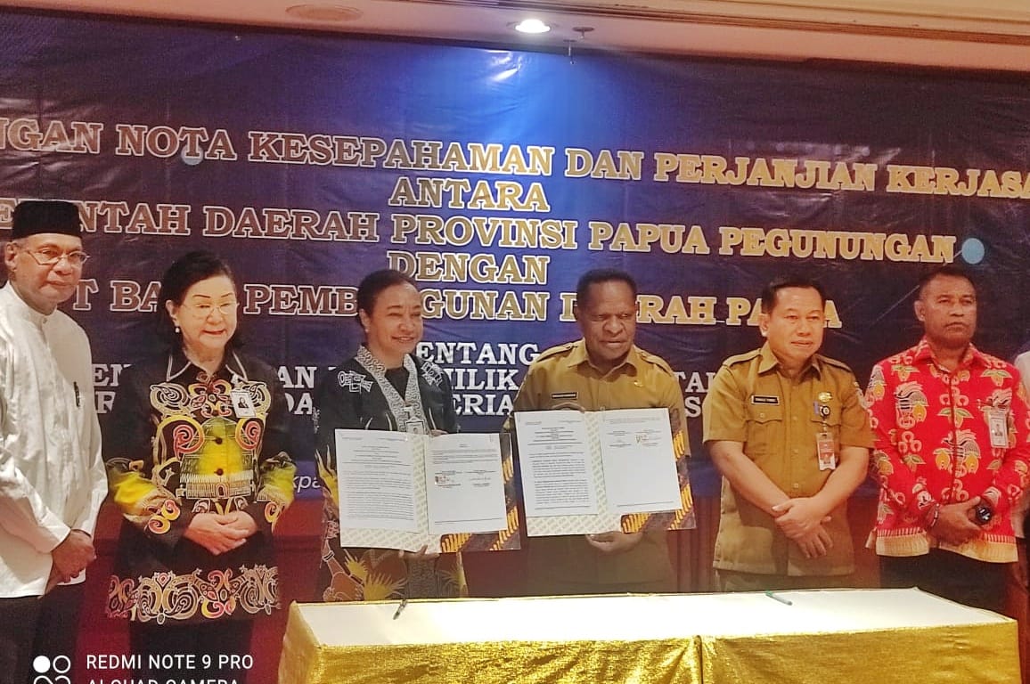 Pemprov Papua Pegunungan Dan Bank Papua Tandatangani Mou Papua Inside 7463