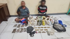 Seludupkan 103 Amunisi dan 8 Karung Ganja, Dua Warga PNG Diamankan