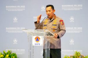 Rakornas BNPB, Kapolri Bicara Langkah Konkret Manajemen Risiko Bencana