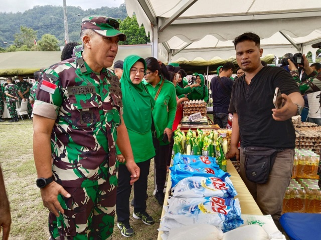 Tekan Inflasi, Kodam XVII/Cenderawasih Gelar Bazar Ramadhan