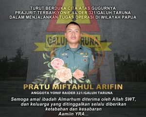 Prajurit  Gugur Saat Cari  Pilot Susi Air