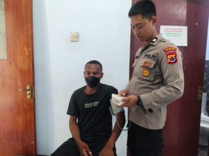 Satgas Ops Rasaka Cartenz Keliling Kota Jayapura Ajak Masyarakat Hidup Sehat