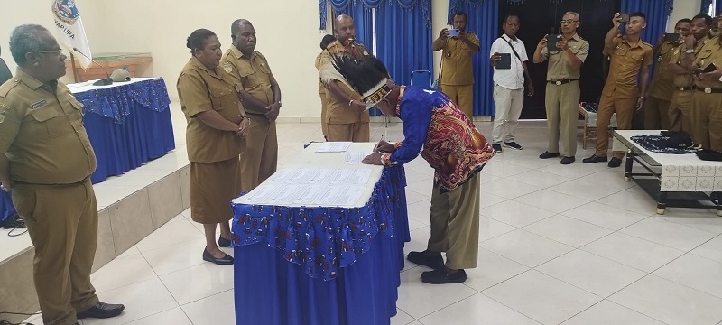 Rekomendasi KPK, 139 Kampung di Jayapura Tandatangani Fakta Integritas