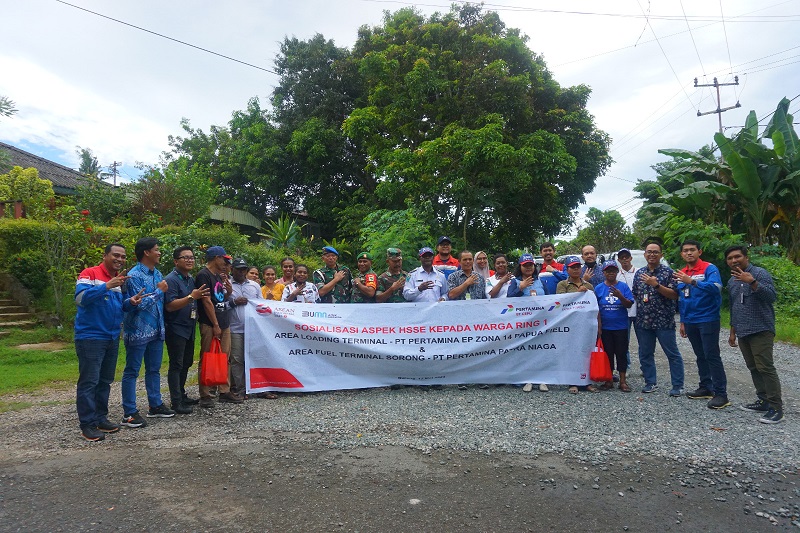 SKK Migas-Pertamina Sorong Sosialisasi Aspek HSSE kepada Warga Ring Satu