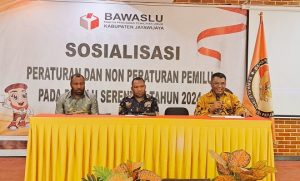 Bawaslu Jayawijaya Sosialisasi Peraturan dan Non Peraturan Pemilu