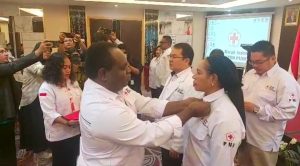 Elpina Kogoya Kembali Pimpin PMI Kabupaten Puncak, Ini Pesan Bupati Willem Wandik