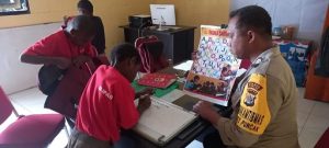 Satgas Rasaka Asah Kemampuan Calistung Anak di Puncak