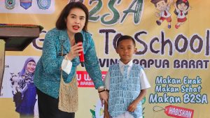Program B2SA Goes To School Dibuka Pj Ketua TP PKK Provinsi Papua Barat