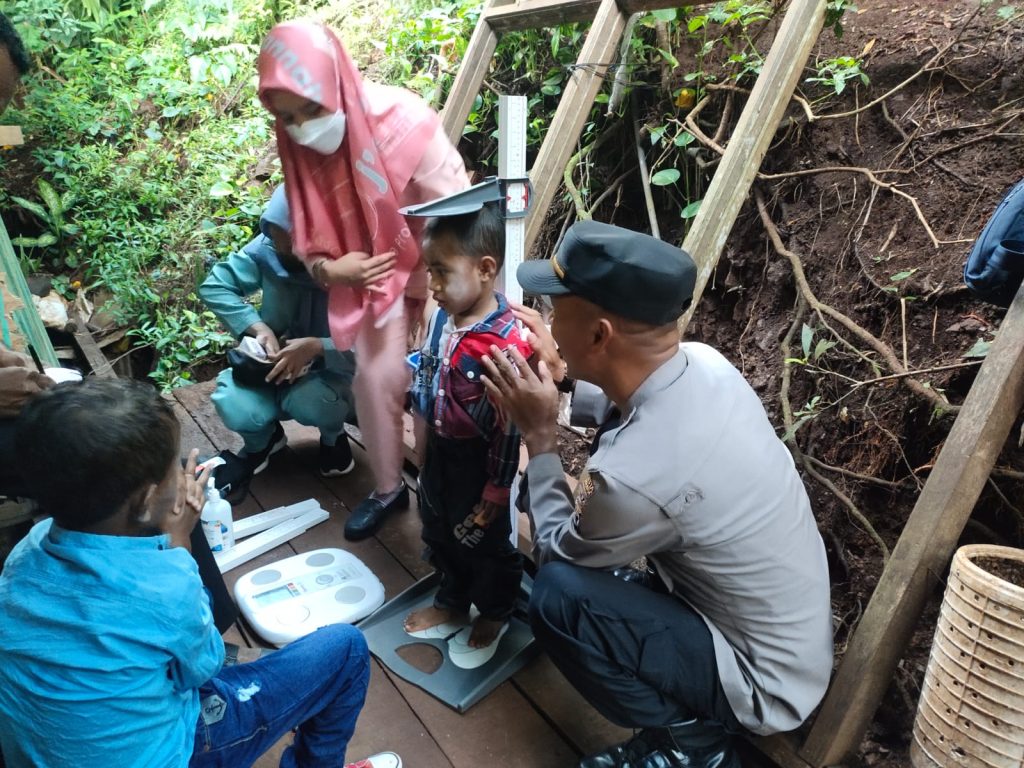 Tim Keladi Sagu Polri Temukan Dua Anak Stunting di Kota Jayapura