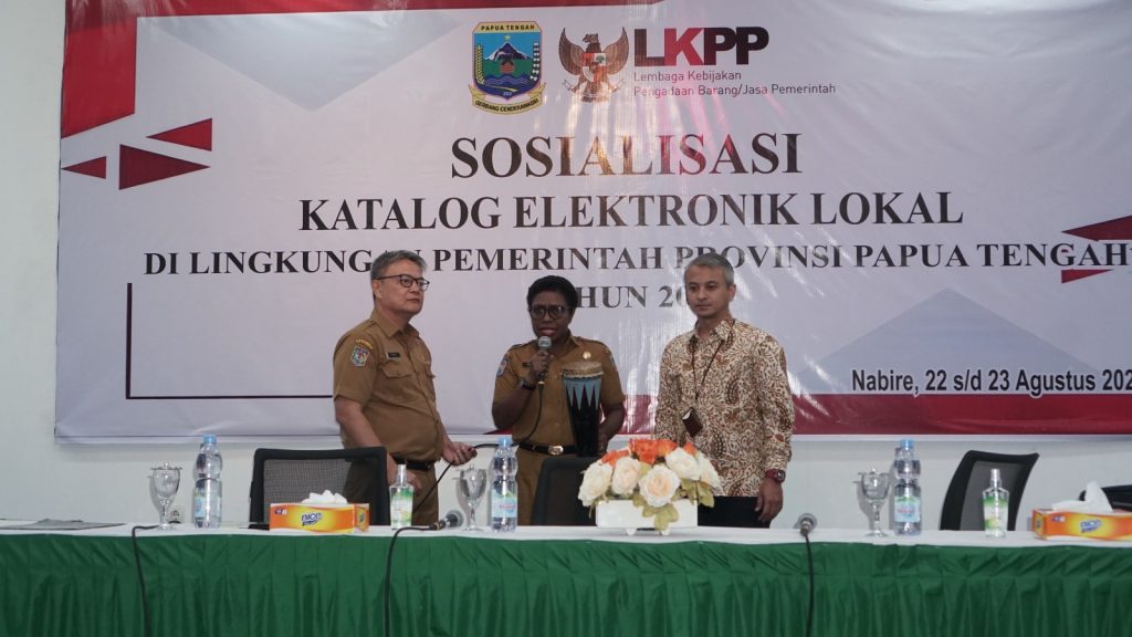Sosialisasi 14 Etalase Milik Pemprov Papua Tengah di Aplikasi Katalog Elektronik Lokal