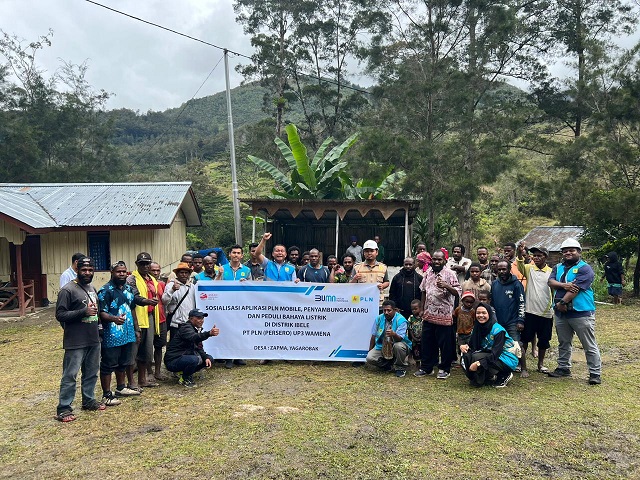 Warga Ibele Jayawijaya Kini Menikmati Listrik