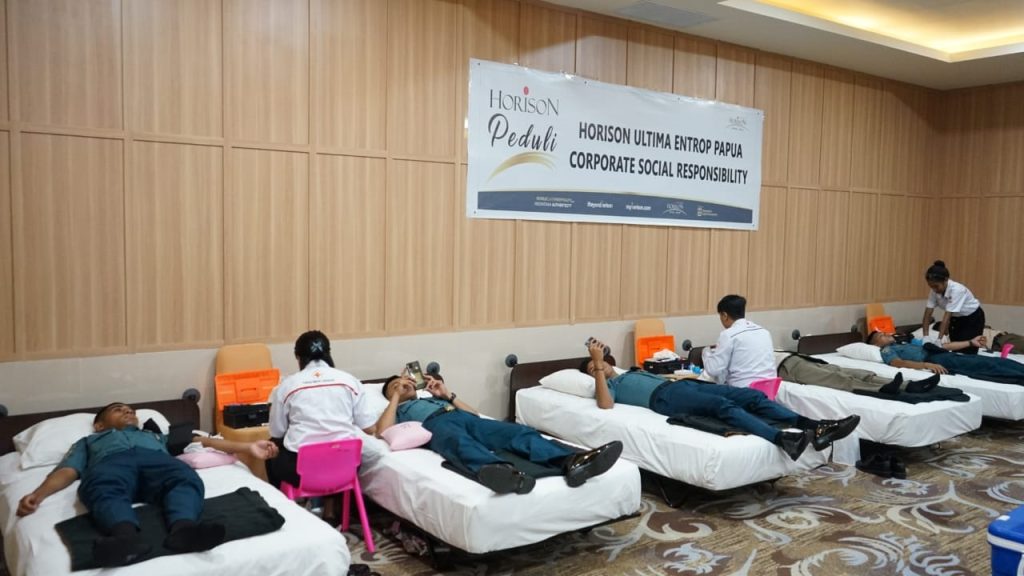 Jelang HUT ke 3, Horison Ultima Entrop Papua Aksi Donor Darah