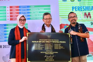 Peresmian 26 Lembaga Penyalur BBM Satu Harga di Papua Maluku