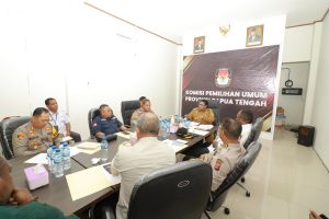 Monitoring Persiapan Pemilu, Pj Gubernur Kunjungi KPUD Papua Tengah