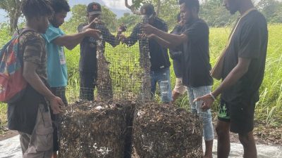 Serunya Pelatihan Pengolahan Pupuk Negentropi di Kebun Tuli Yotoro