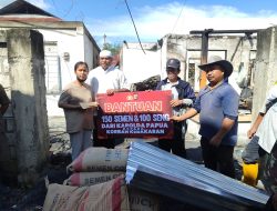 Irjen Fakhiri Bantu Warga IKT, Korban Kebakaran di Sentani