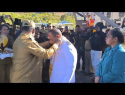 Begini Pesan PJ Bupati Nenu Tabuni Setibanya di Ilaga, Puncak