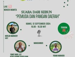Noken Mamta Gelar Diskusi Virtual Suara dari Kebun Pemuda dan Pangan Daerah