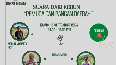Noken Mamta Gelar Diskusi Virtual Suara dari Kebun Pemuda dan Pangan Daerah