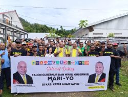 Kampanye di Yapen, MARI-YO Minta Restu di Dewan Adat dan 7 Kepala Suku