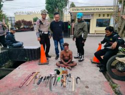 Polres Jayawijaya Razia Jelang Pilkada, Amankan Beberapa Sajam