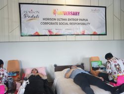 Jelang HUT ke-4, Horison Ultima Entrop Papua Gelar Donor Darah
