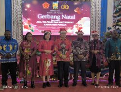 Hadiri Gerbang Natal, PJ Bupati Nenu Kabupaten Puncak Damai Seperti di Betlehem