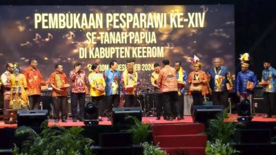 Pesparawi XVI di Keerom, Momen Terakhir Libatkan Seluruh Kabupaten Kota se Tanah Papua