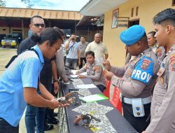 Cegah Penyalahgunaan, Polres Supiori Periksa Senpi Anggota