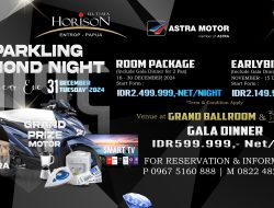 Horison Ultima Entrop Papua Persembahkan “Sparkling Diamond Night” di Malam Tahun Baru 2024