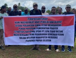 Puluhan Masyarakat Adat di Merauke Dukung PSN