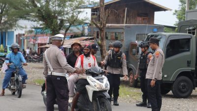 Razia dan Patroli di Yahukimo, Polda Papua Jamin Keamanan Jelang Putusan MK