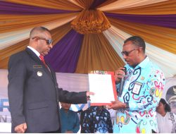 Sertifikat Hak Cipta Lagu Mars Pegunungan Bintang Hadiah HUT-22 Pegubin