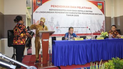 34 Kepala Distrik Pegubin Ikut Diklat Kepamongprajaan Tingkatkan Kapasitas Kepemimpinan