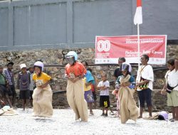Merah Putih Berkibar di Kampung Banti, PT Freeport dan Warga Rayakan HUT-80 RI