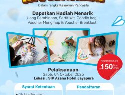 SIP Azana Hotel Jayapura Gelar Lomba Mewarnai Anak-anak