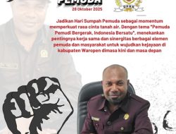 Kaleb Woisiri: Pemuda Waropen Harus Jadi Penggerak Kebangkitan Daerah