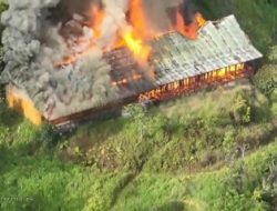 KKB Bakar SMPN Kiwirok, Sempat Baku Tembak dengan Aparat Lalu Kabur