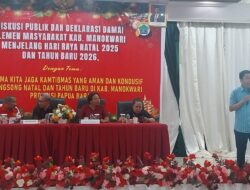 GERCIN Papua Barat Deklarasikan Komitmen Jaga Kamtibmas Menyambut Nataru