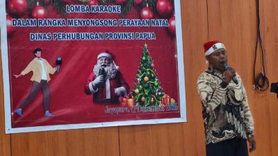 Dishub Papua Gelar Lomba Karaoke dan Hias Kandang Natal