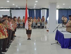 Bupati Jayawijaya Lantik Pengurus Pramuka Kwartir Cabang Jayawijaya Tahun 2025-2030