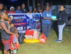 Jurnalis Peduli Salurkan Bantuan bagi Ratusan Pengungsi Pasca Konflik Wamena