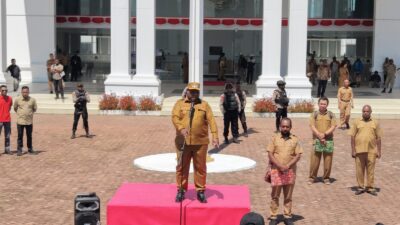 Bupati Jayawijaya Pimpin Apel Pengecekan 825 CPNS Formasi 2024