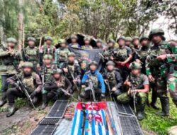Prajurit Koops TNI Habema Amankan Senjata Kelompok Bersenjata di Gamagai