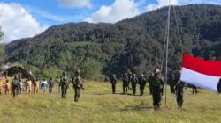 Menembus Keterisolasian Ugimba, Koops TNI Habema Kibarkan Merah Putih untuk Pertama Kali