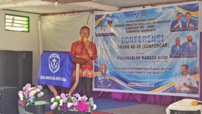 Plt. Sekda Jayawijaya Minta GAMKI Sosialisasikan Program kepada Mahasiswa Kristen