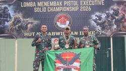 Yonif 754/ENK Raih Juara II Lomba Menembak Duel Falling Plat HUT ke-7 Kogabwilhan III